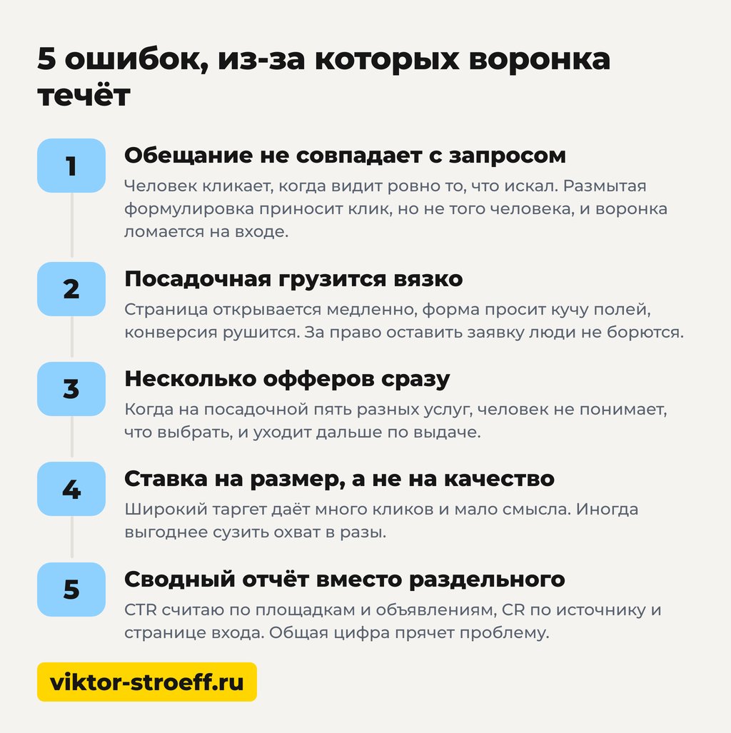 CR в маркетинге это: 5 ошибок из-за которых воронка течёт