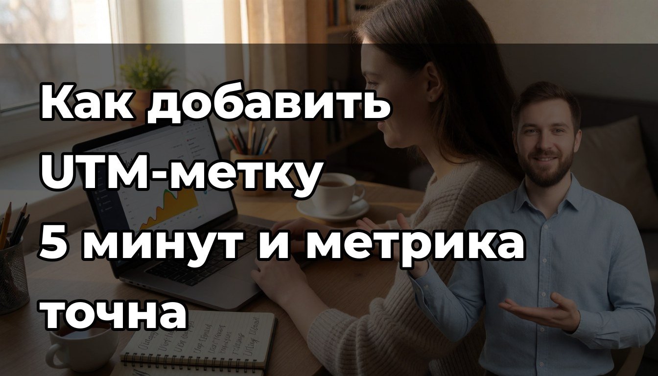 Добавить UTM-метку в ссылку: 5 шагов, чтобы Метрика не врала