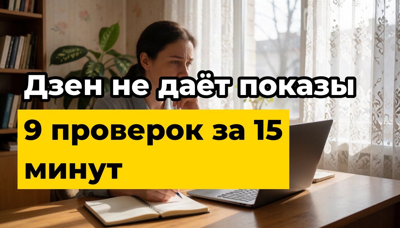 Почему Дзен не даёт показы: живой канал, а лента молчит
