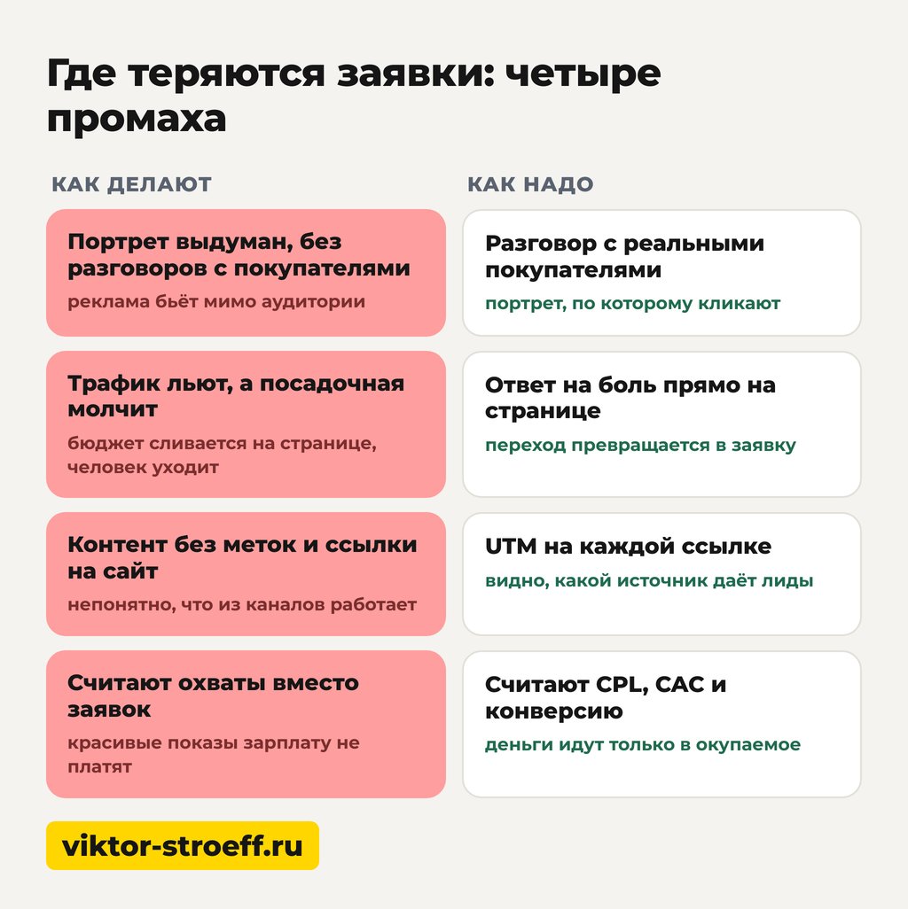 Где теряются заявки: четыре промаха в поиске клиентов