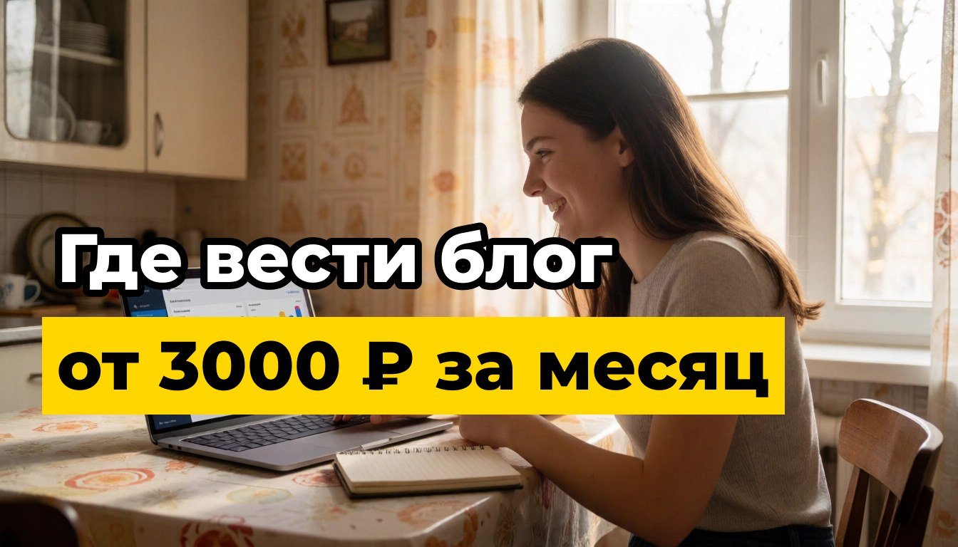 Обложка о том, где лучше начать вести блог и не пожалеть о выборе