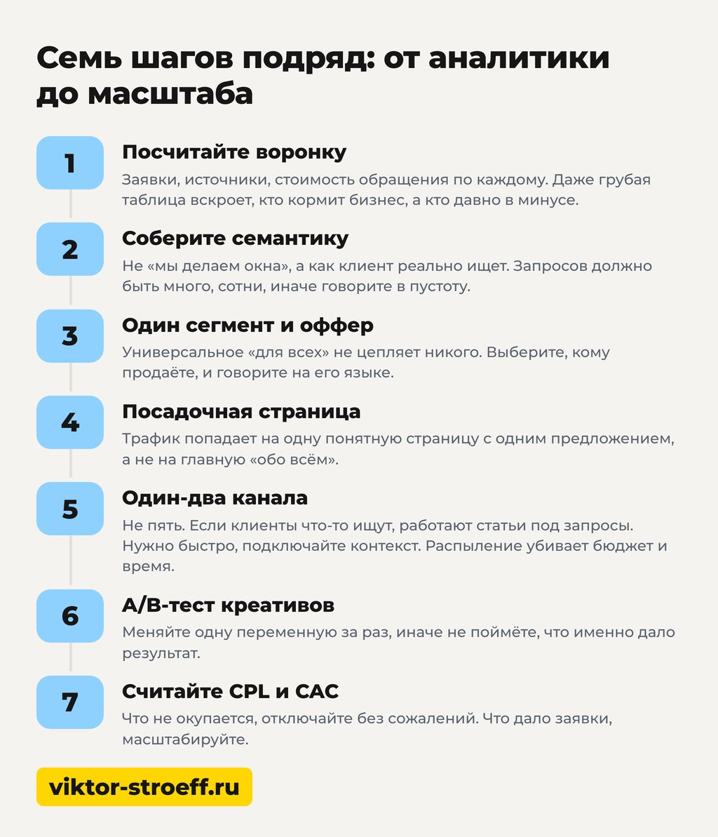 Как привлечь покупателей: семь шагов от аналитики до масштаба