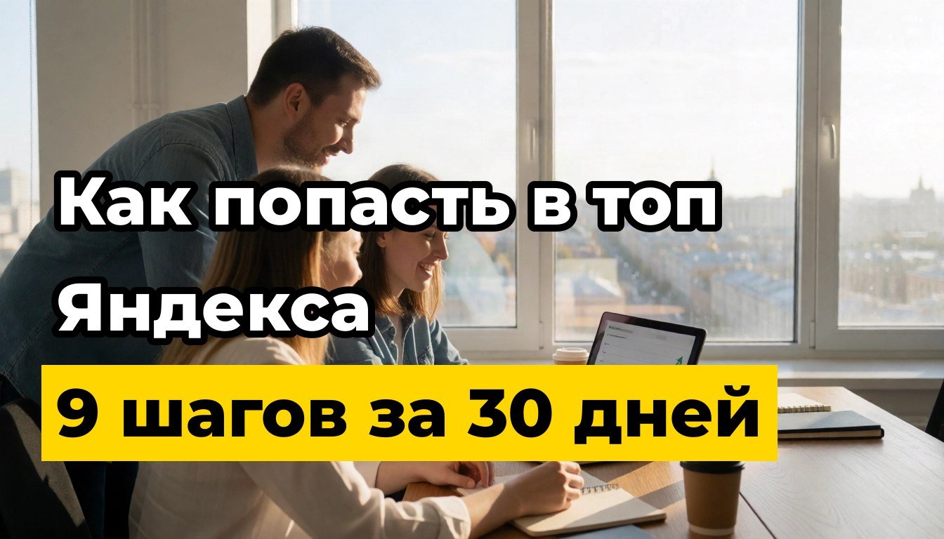 Как вывести сайт в топ Яндекса: первые шаги с обхода и диагностики