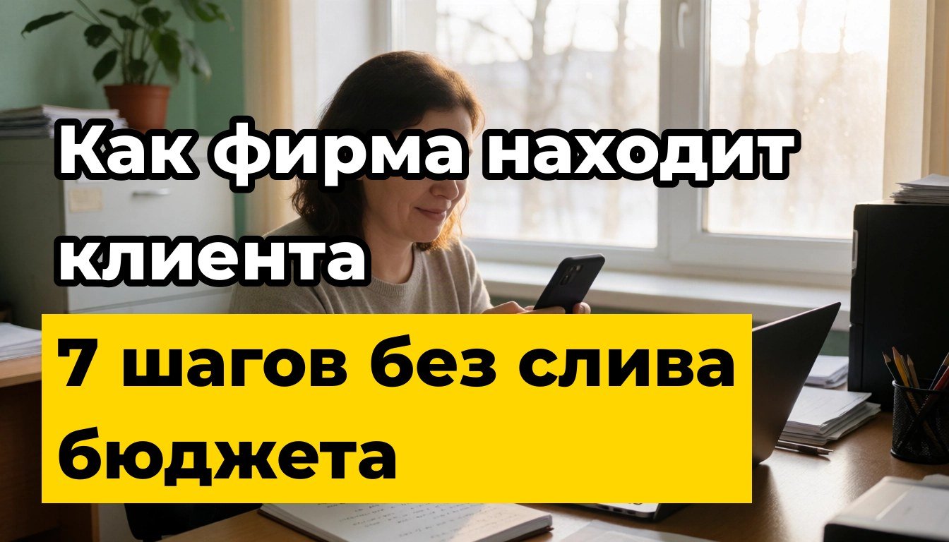 Как фирма ищет своего потребителя: 7 шагов без слива бюджета
