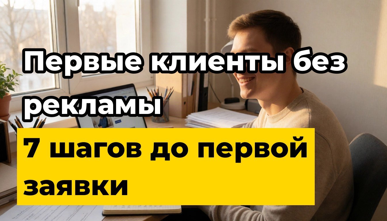 Как найти клиентов на старте без бюджета: фото рабочего стола