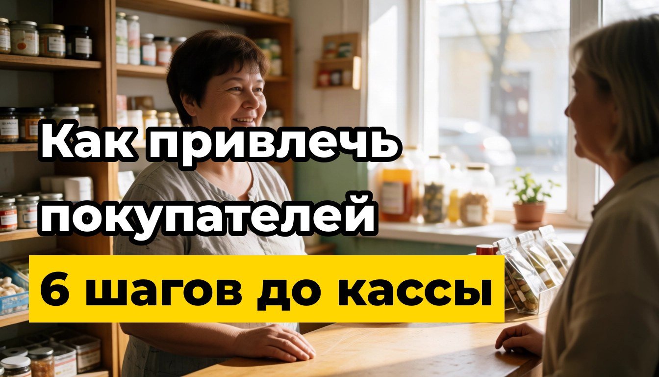 Как привлечь покупателей: 6 шагов от трафика до кассы