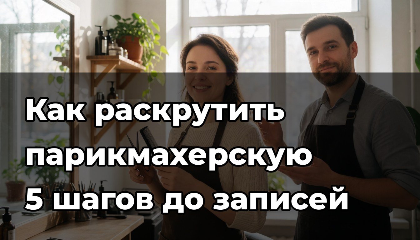 Как раскрутить парикмахерскую: 5 шагов до первых записей