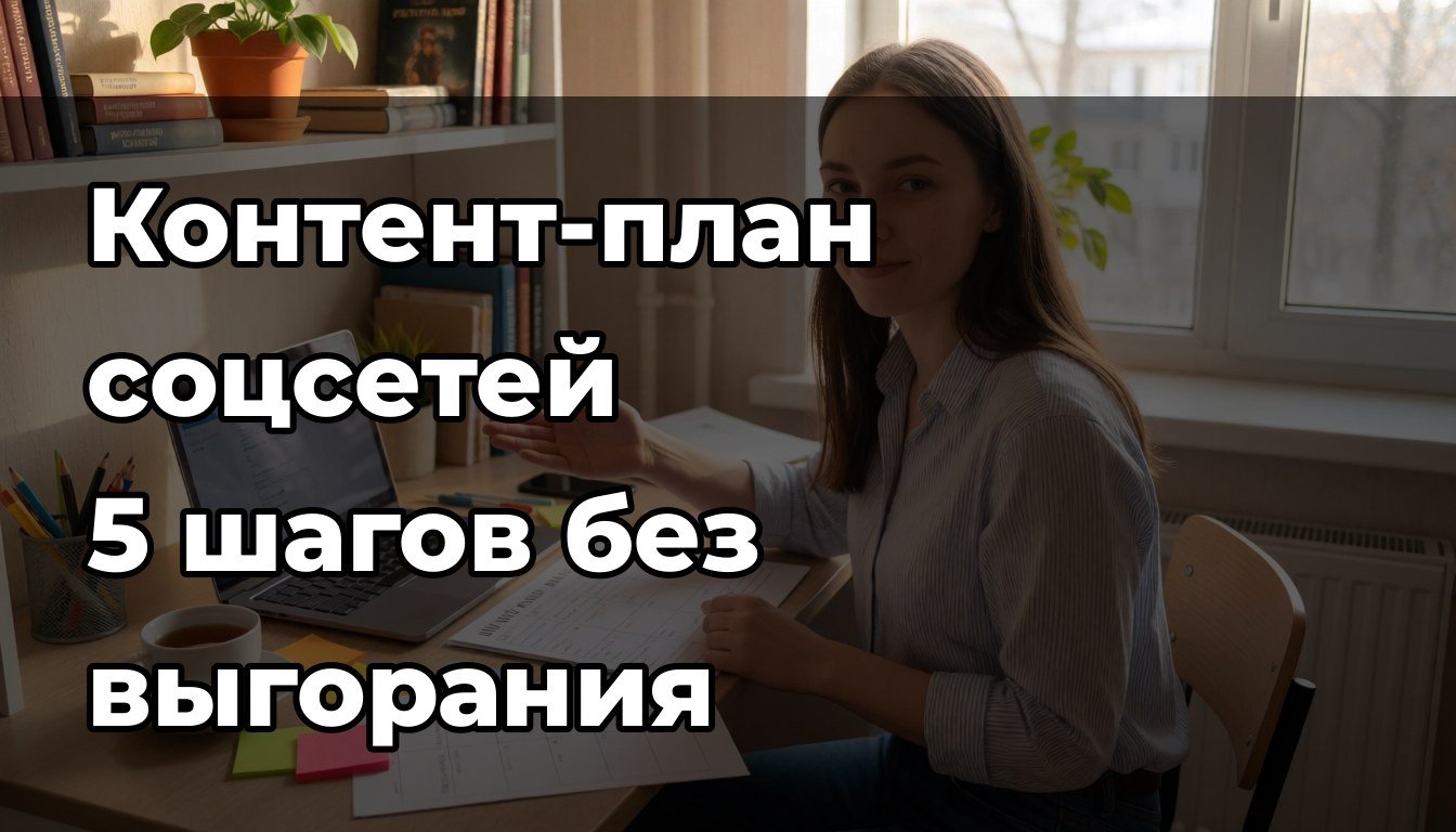 Контент-план публикаций в соцсетях: 5 шагов без выгорания