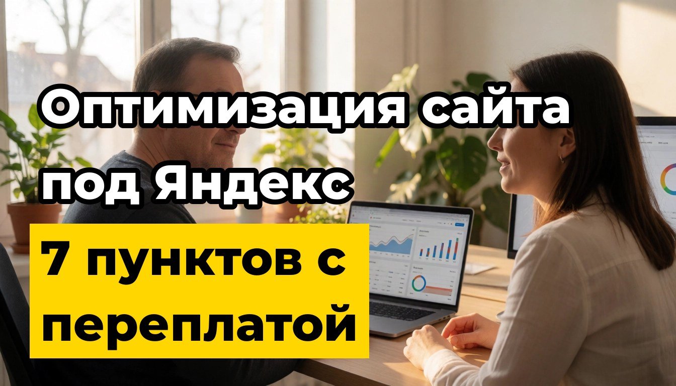 Оптимизация сайта под Яндекс: 7 пунктов сметы с переплатой