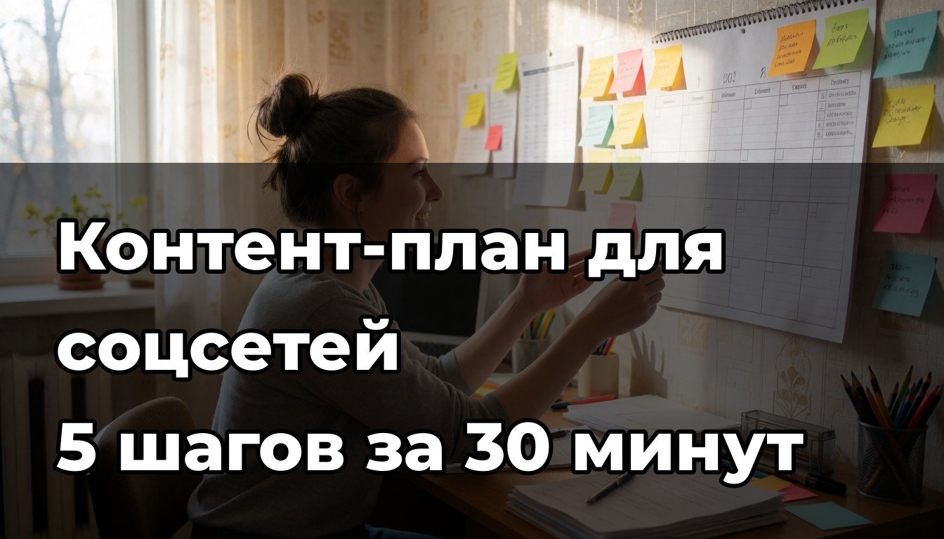 Пример контент-плана для соцсетей: сначала входящие, потом темы
