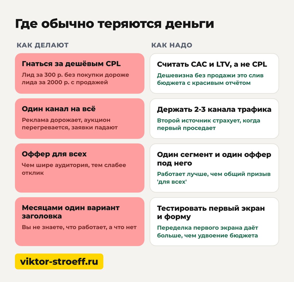 Где обычно теряются деньги при поиске клиентов