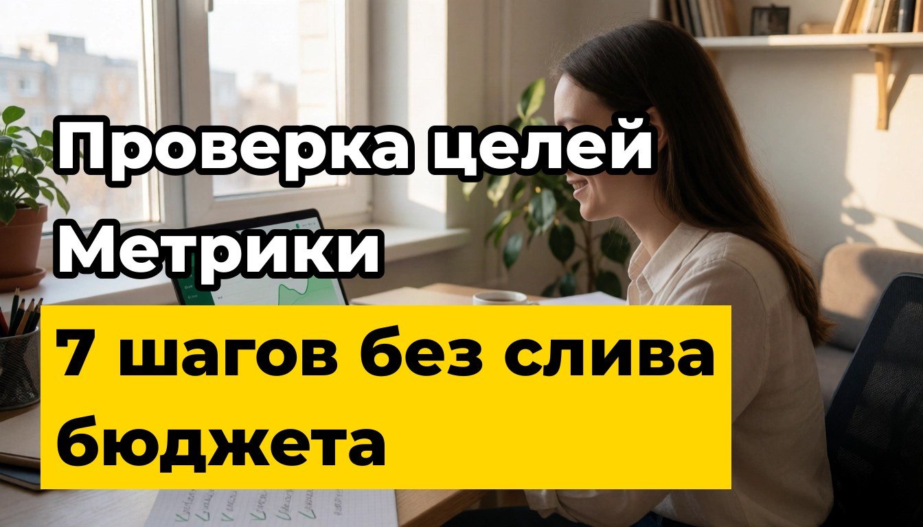 Проверка целей Метрики: 7 шагов, чтобы не слить бюджет
