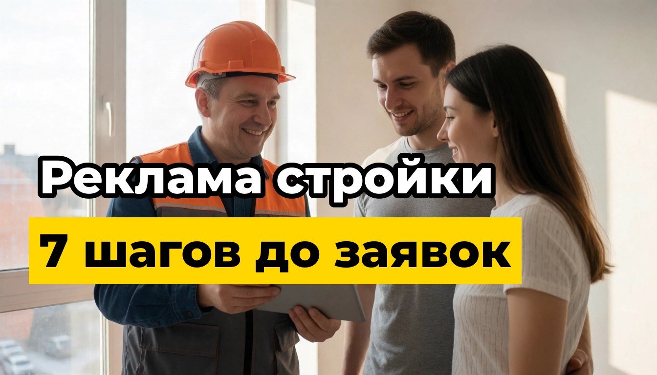 Реклама строительной компании: 7 шагов до первых заявок