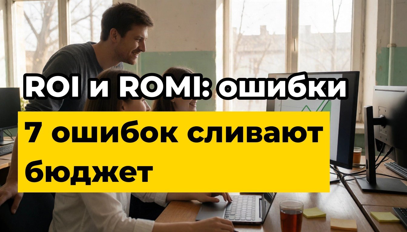 ROI и ROMI: 7 ошибок, из-за которых бюджет уходит в ноль
