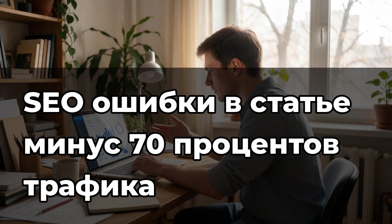 SEO для чайников: почему первый сайт теряет трафик