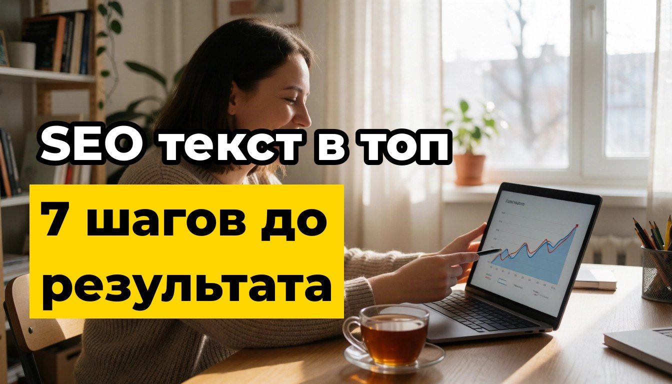 SEO оптимизация текста: 7 шагов, чтобы выйти в топ Яндекса