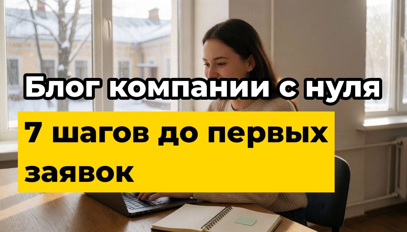Создать блог компании: 7 шагов до первых заявок с поиска