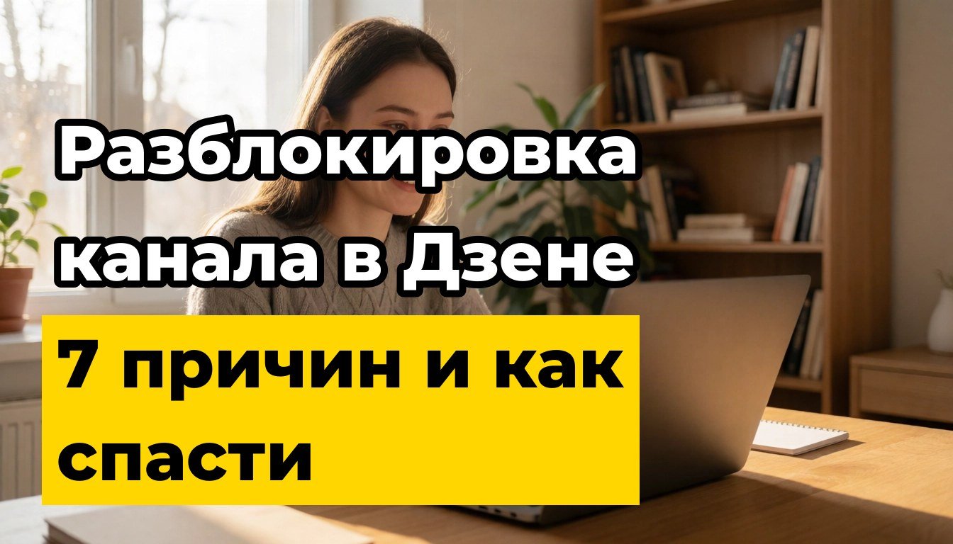 Канал в Дзене заблокировали: как я это обнаружил